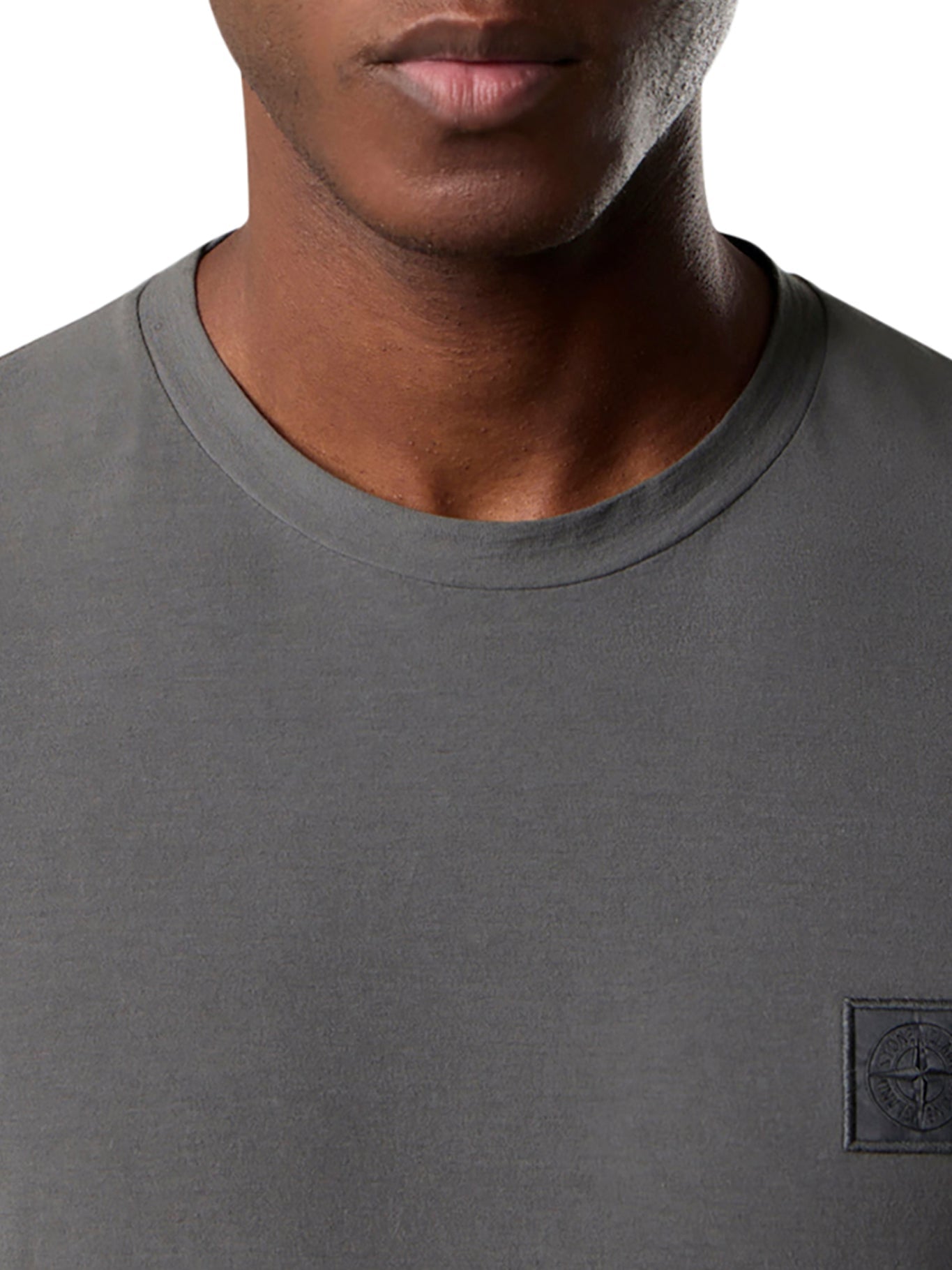 Оригінальна Crew Neck Cotton T-Shirt Stone island – збільшений вид