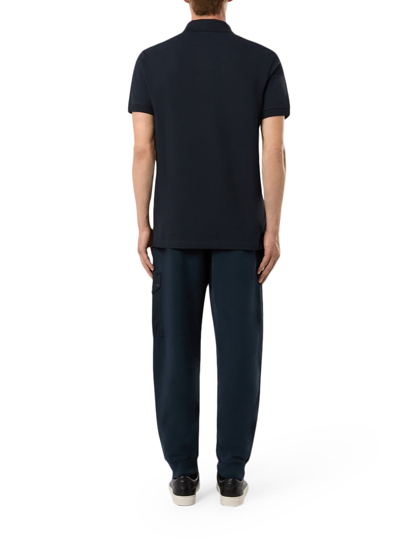 Cotton Polo With Logo Patch Stone island – Гарантія оригінальності – детальний вид