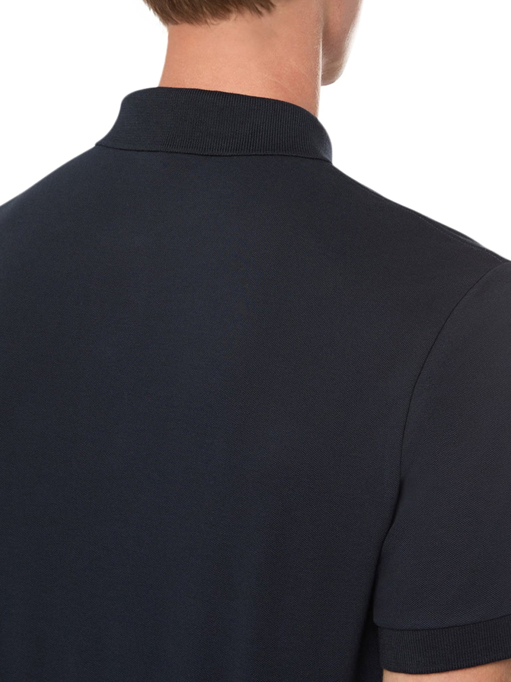 Cotton Polo With Logo Patch Stone island – Гарантія оригінальності – збільшений вид