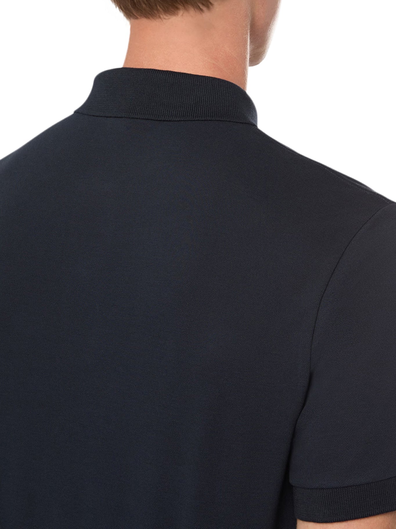 Cotton Polo With Logo Patch Stone island – Гарантія оригінальності – збільшений вид