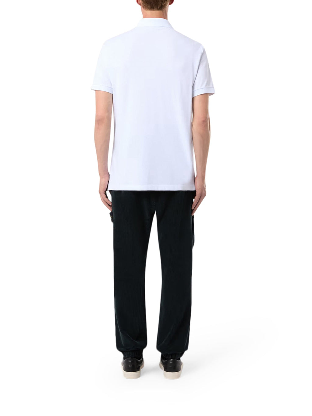Cotton Polo With Logo Patch Stone island – Гарантія оригінальності – детальний вид