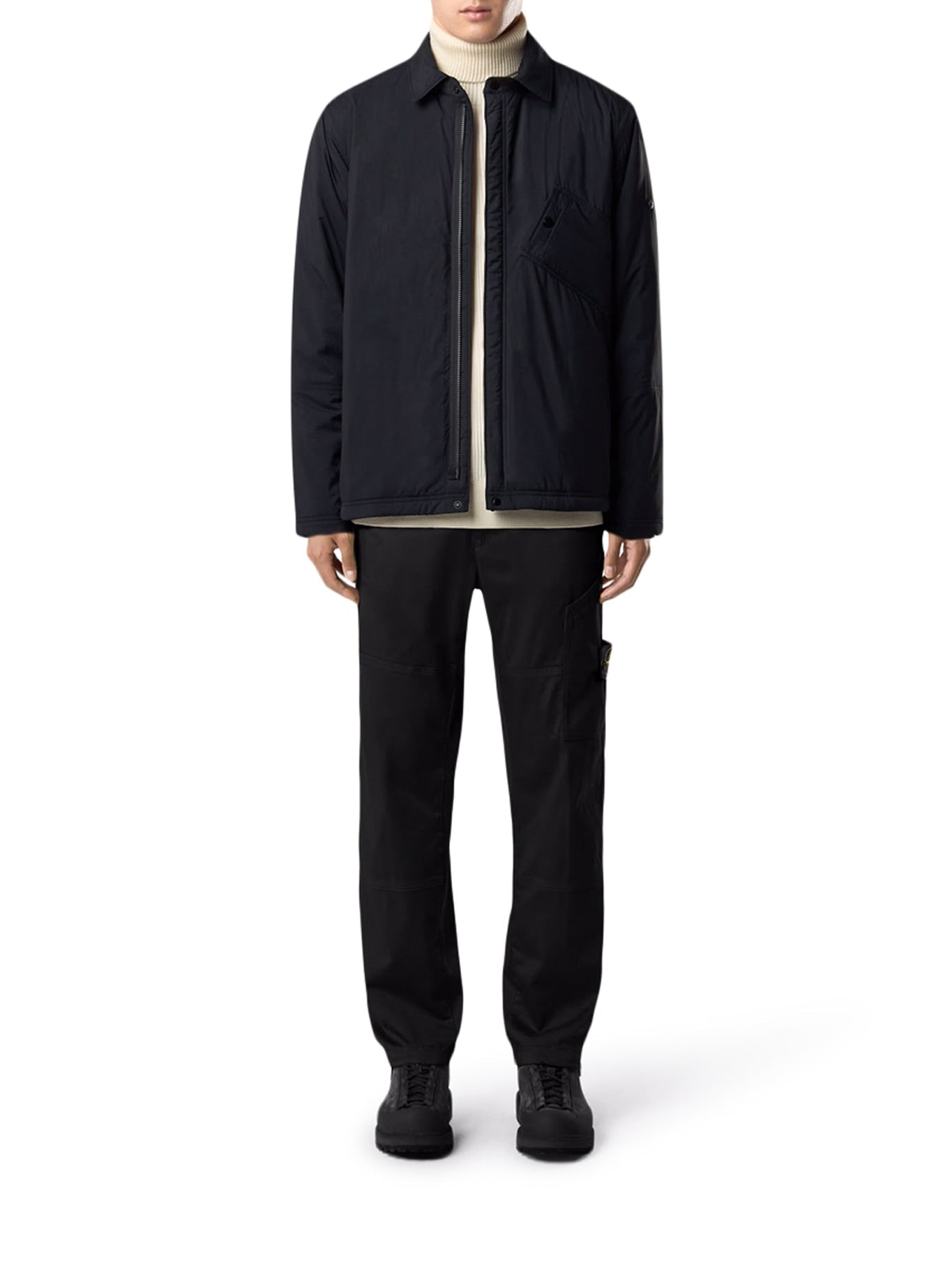 Оригінальна Regular Cotton Trousers With Logo Stone island – вид ззаду