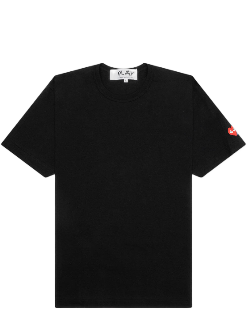 Comme des Garcons PLAY x the Artist Invader S/S Tee - Black - COMME DES GARCONS (Background Removed)