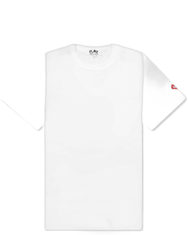 Comme des Garcons PLAY x the Artist Invader Women's S/S Tee - White - COMME DES GARCONS (Background Removed)