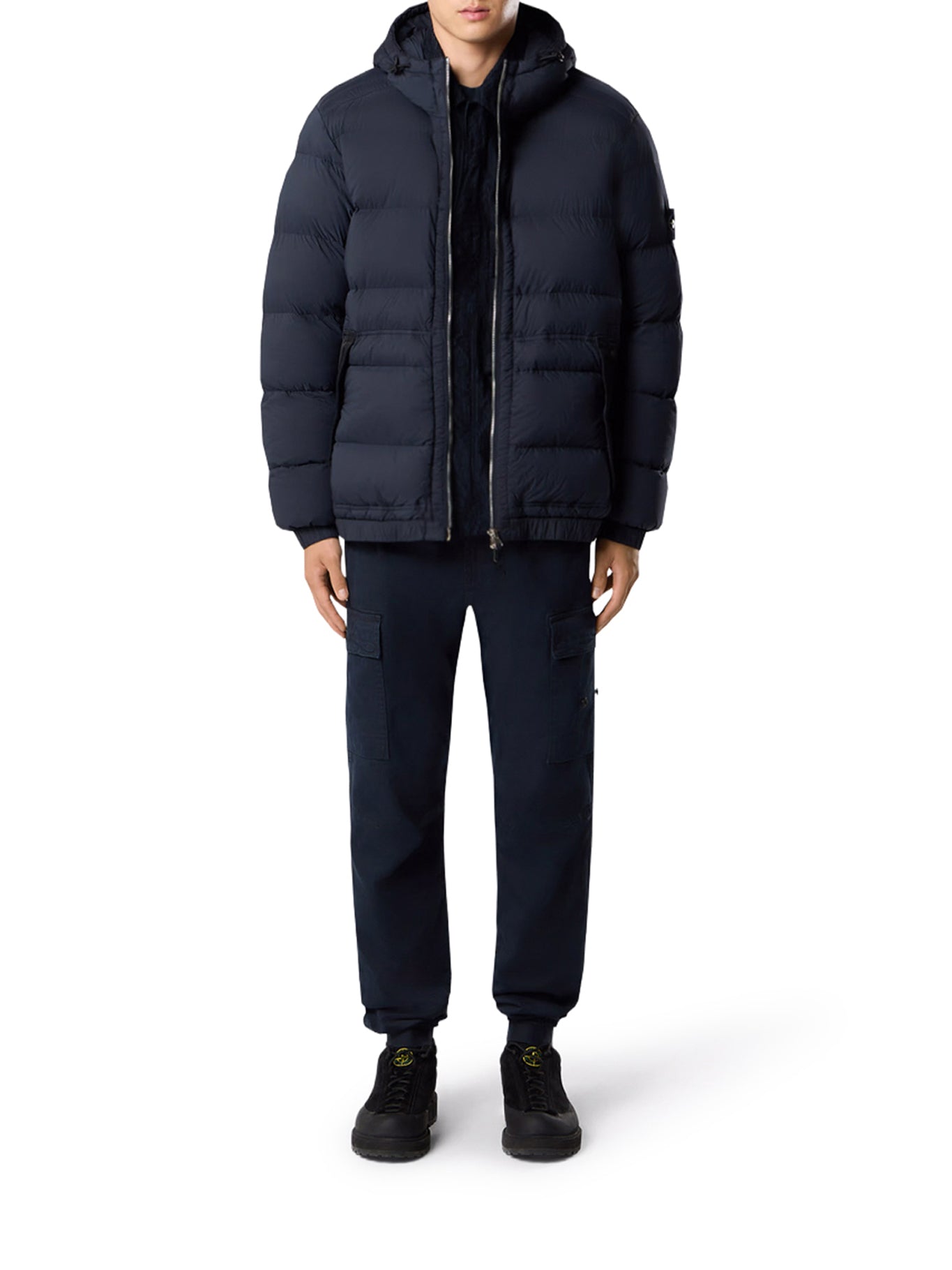Drop-Proof Down Jacket With Hood Stone island оригінал – Купити в Україні – вид ззаду