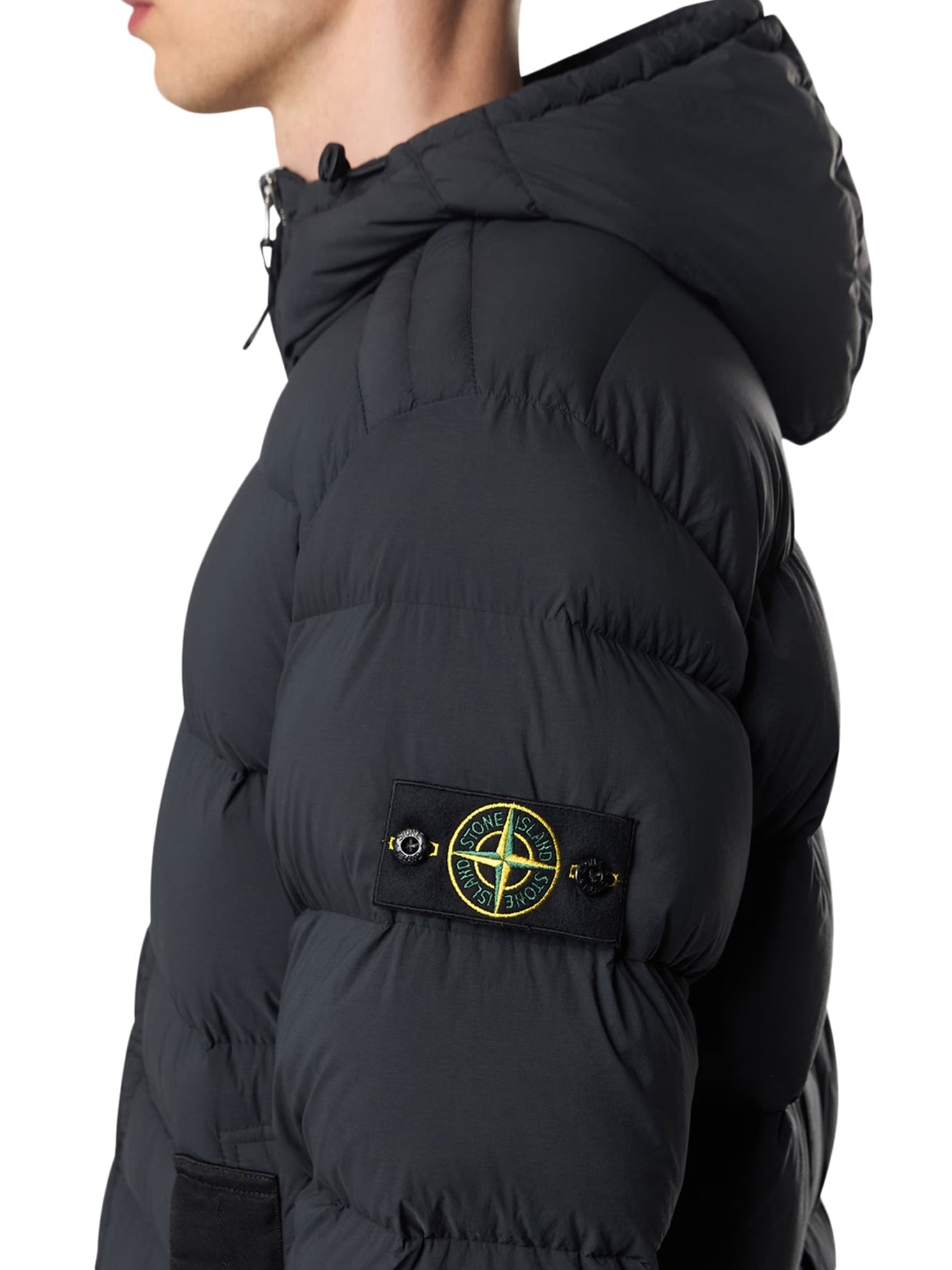 Drop-Proof Down Jacket With Hood Stone island оригінал – Купити в Україні – збільшений вид