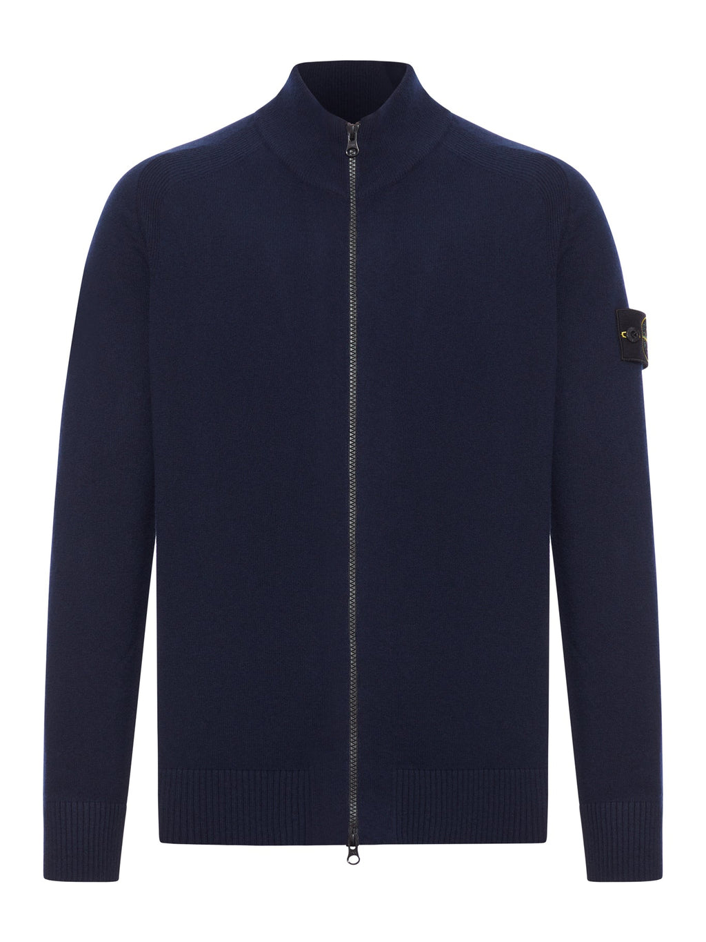 Wool Sweater With Zip And Logo Stone island оригінал – Купити в Україні – боковий вид