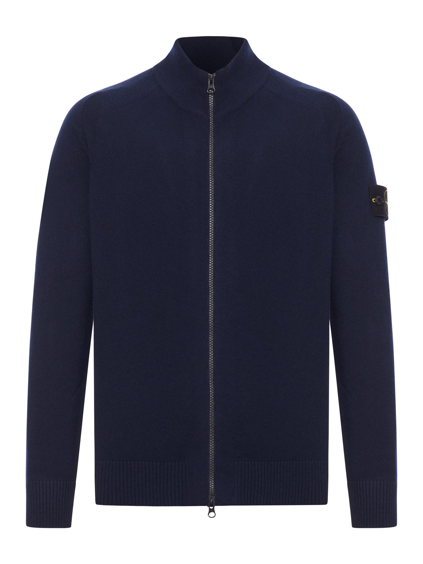 Wool Sweater With Zip And Logo Stone island оригінал – Купити в Україні – боковий вид