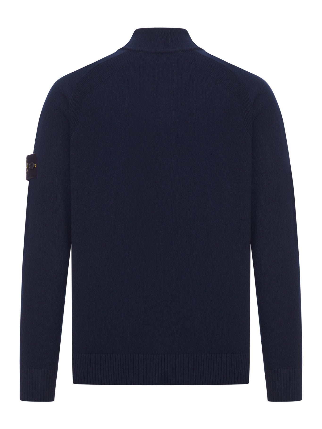 Wool Sweater With Zip And Logo Stone island оригінал – Купити в Україні – вид ззаду