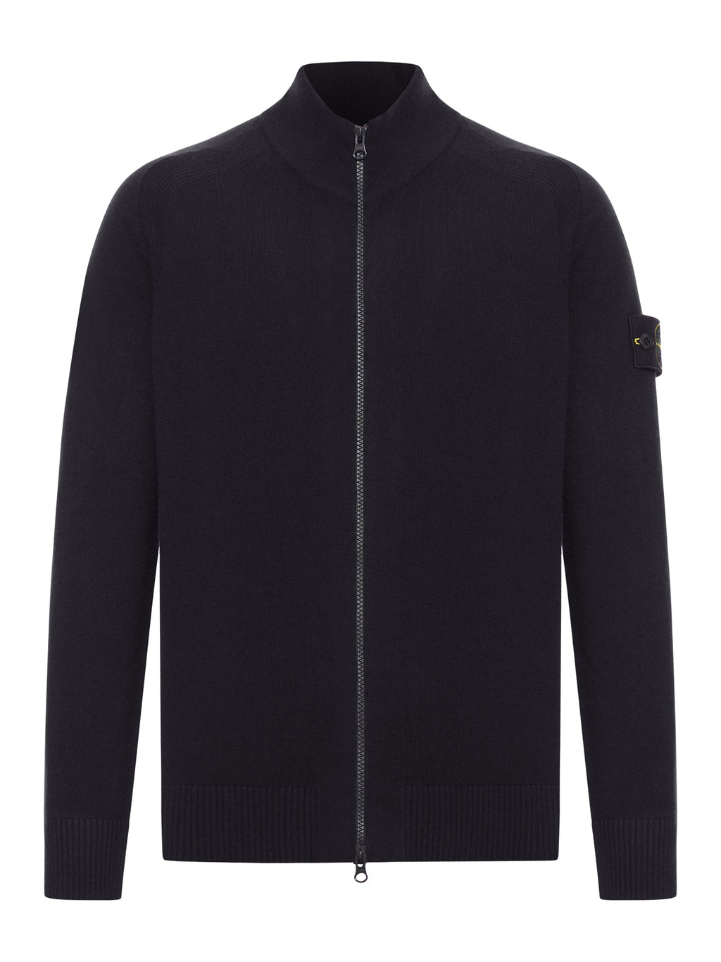 Wool Sweater With Zip And Logo Stone island оригінал – Купити в Україні – боковий вид