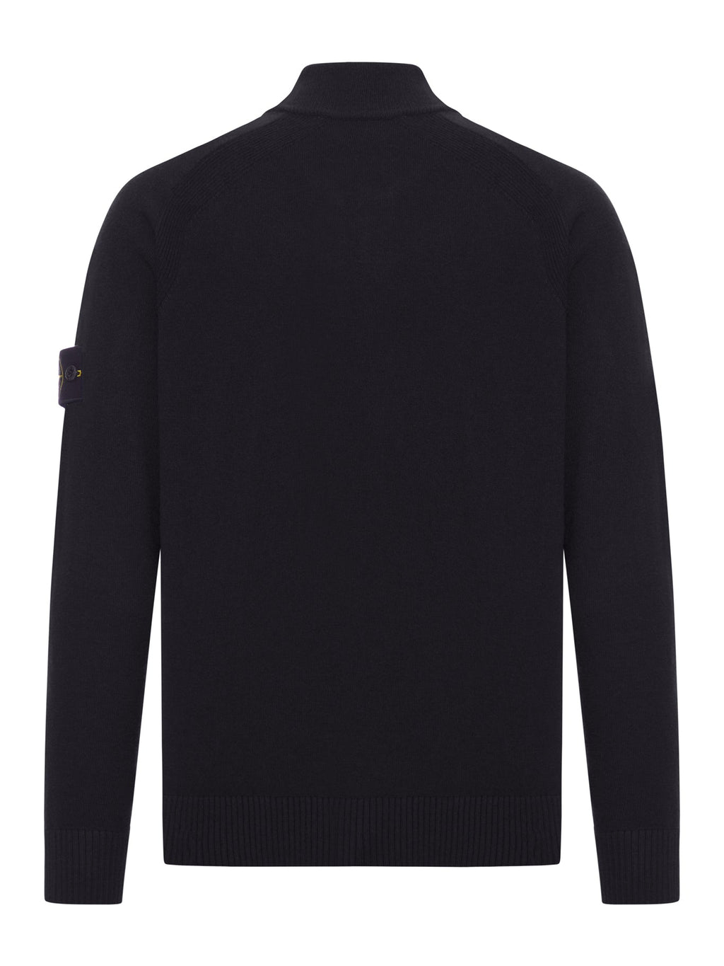 Wool Sweater With Zip And Logo Stone island оригінал – Купити в Україні – вид ззаду