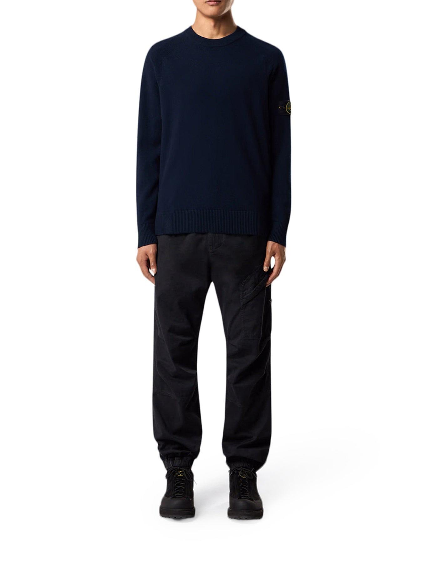Compass Logo Crew Neck Wool Sweater Stone island – Гарантія оригінальності – вид ззаду