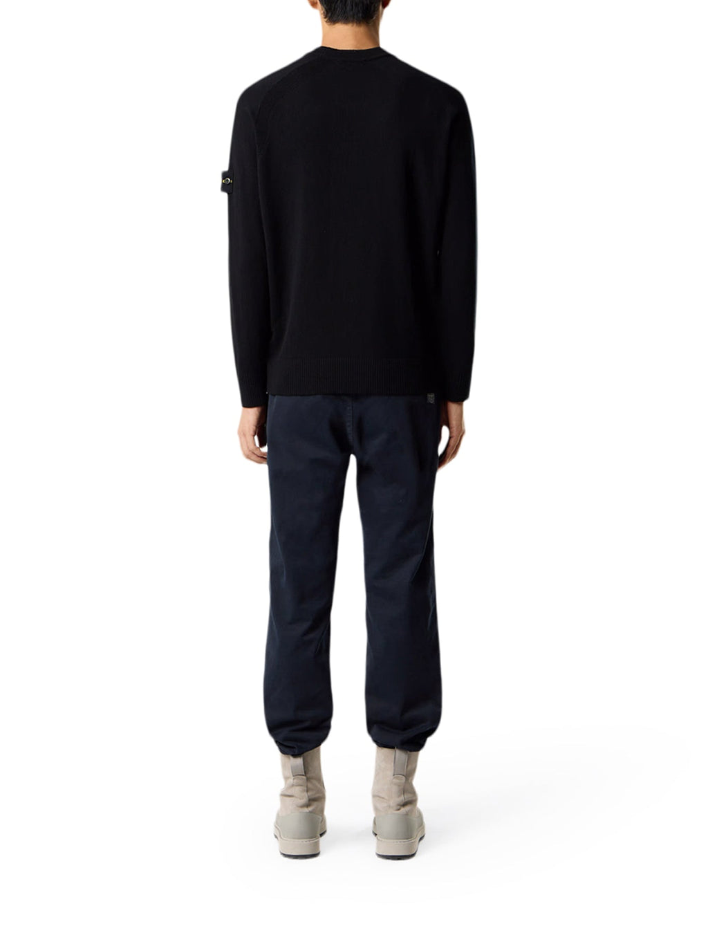 Compass Logo Crew Neck Wool Sweater Stone island – Гарантія оригінальності – детальний вид