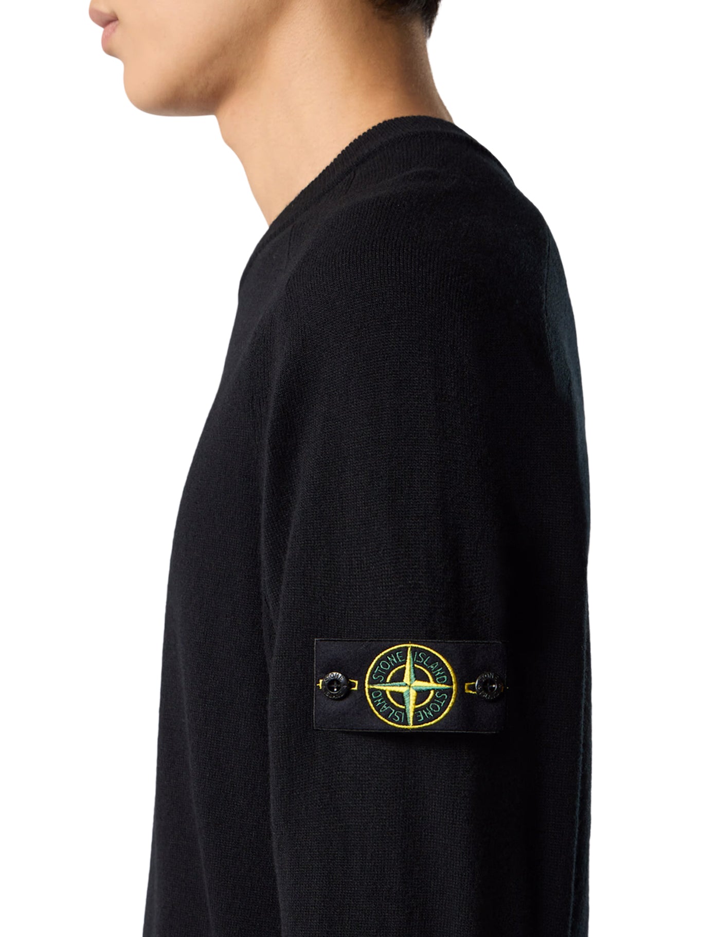 Compass Logo Crew Neck Wool Sweater Stone island – Гарантія оригінальності – збільшений вид