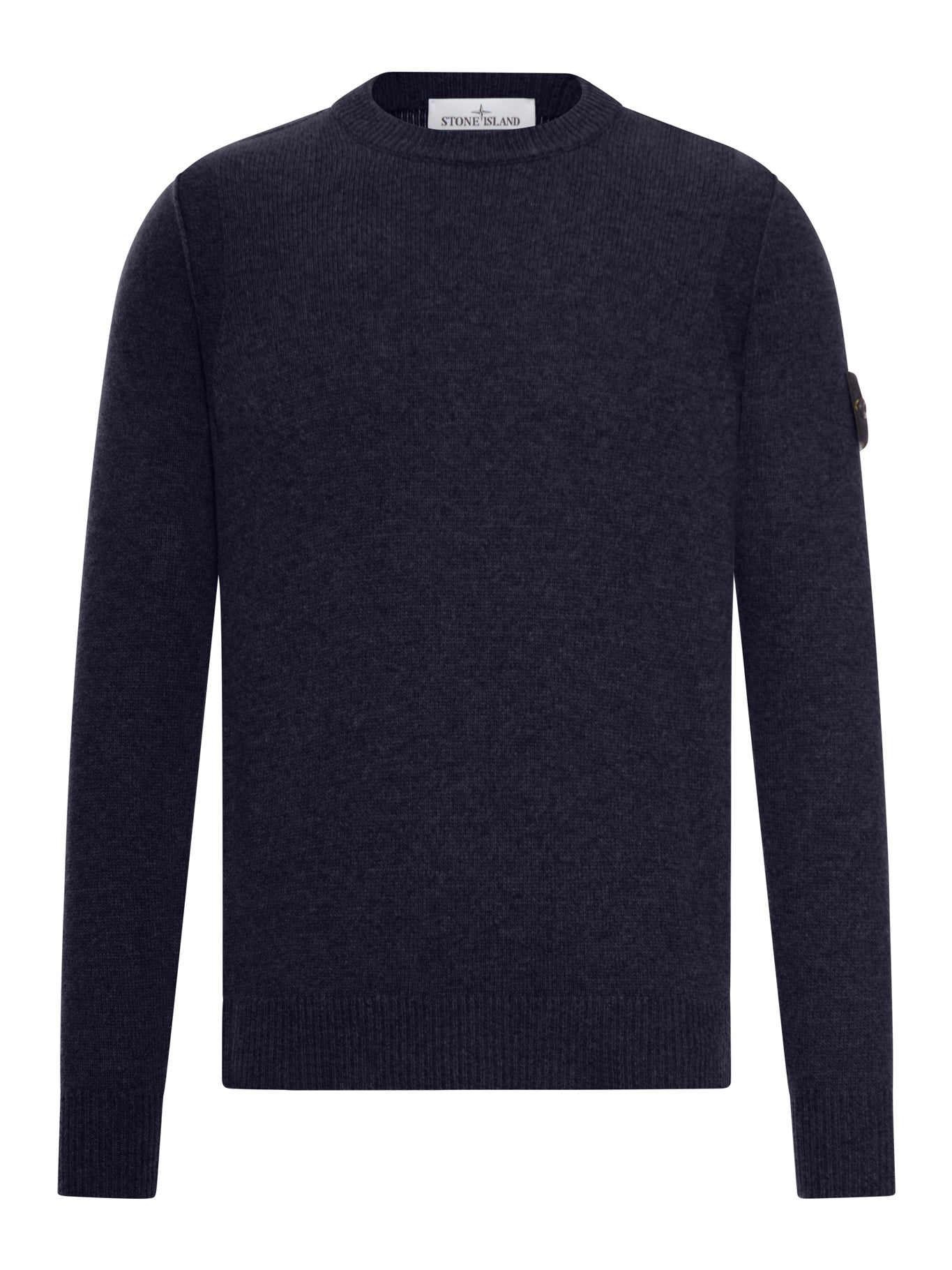 Оригінальна Melange Effect Sweater With Compass Logo Stone island – боковий вид