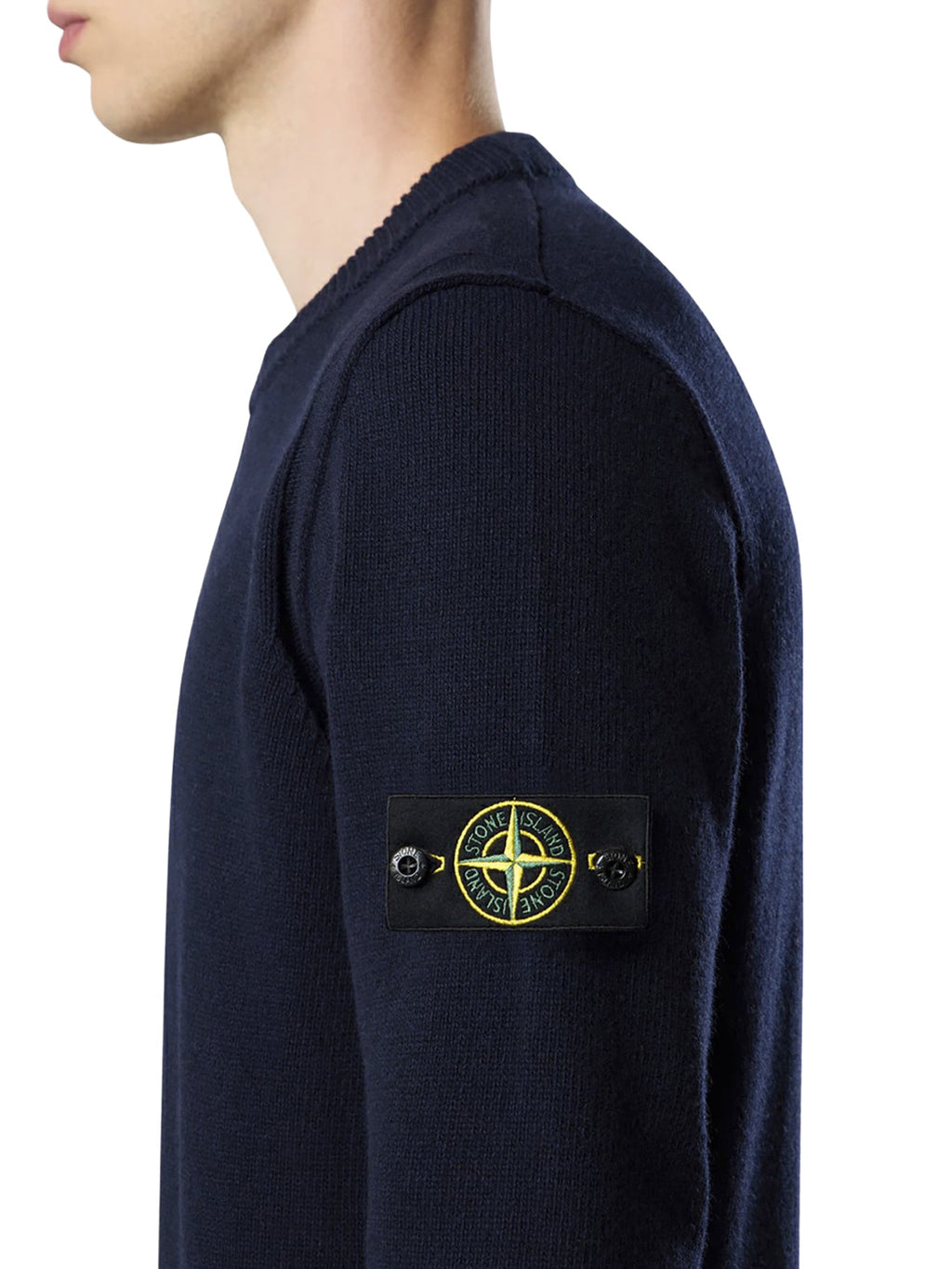 Оригінальна Melange Effect Sweater With Compass Logo Stone island – збільшений вид