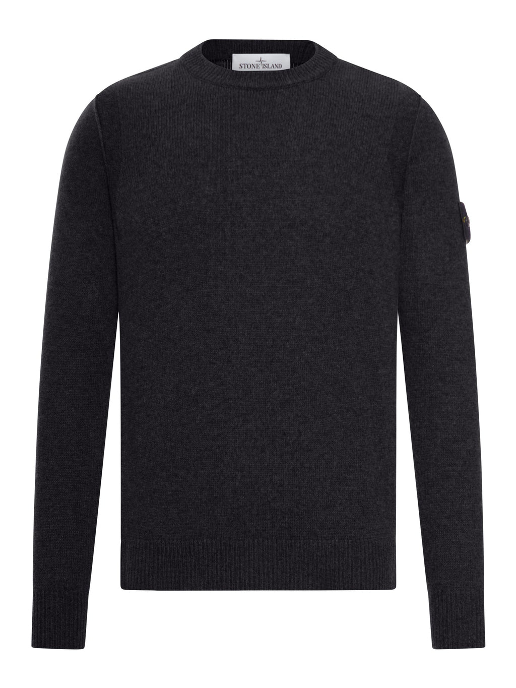 Оригінальна Melange Effect Sweater With Compass Logo Stone island – боковий вид