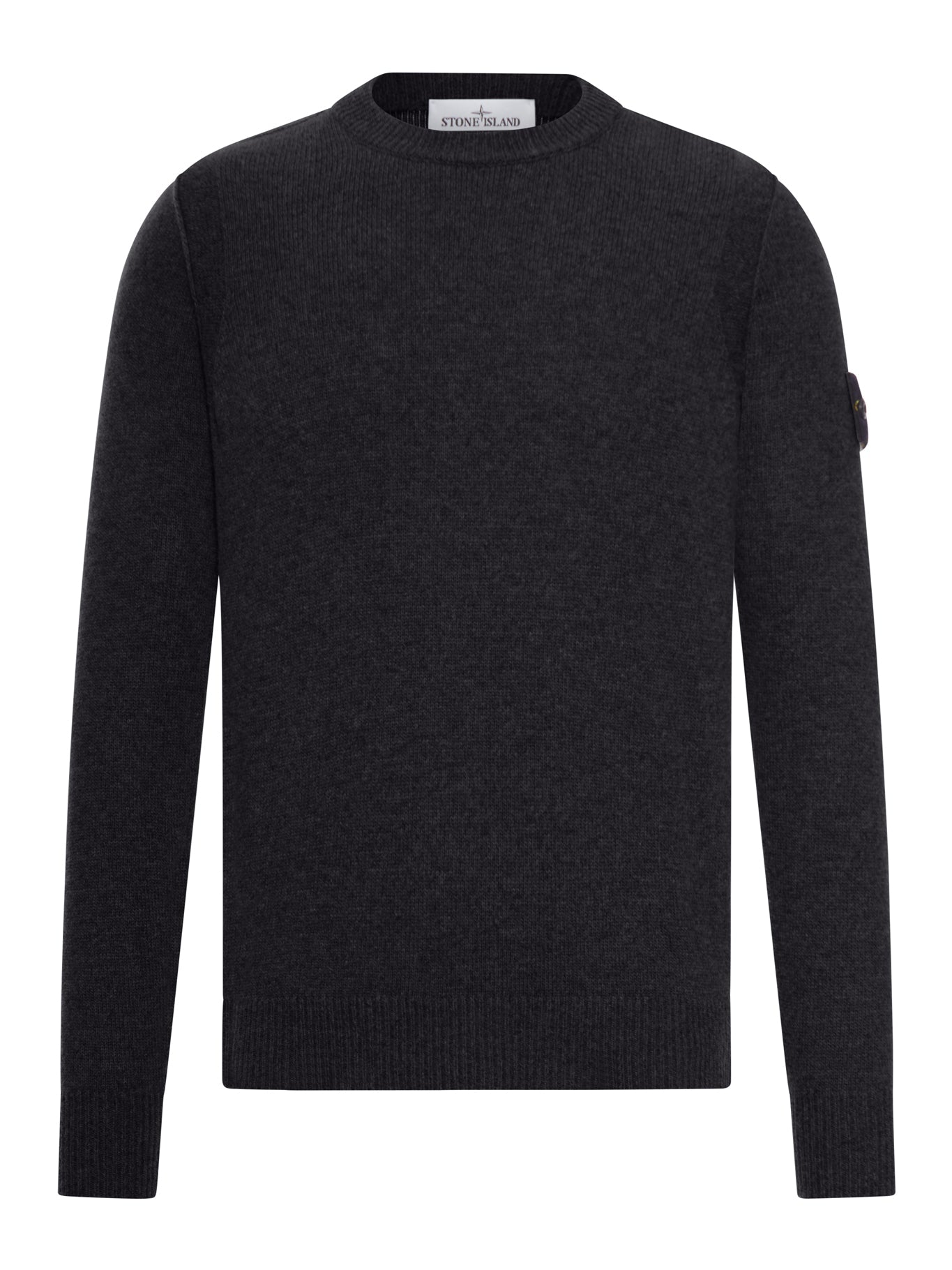 Оригінальна Melange Effect Sweater With Compass Logo Stone island – боковий вид