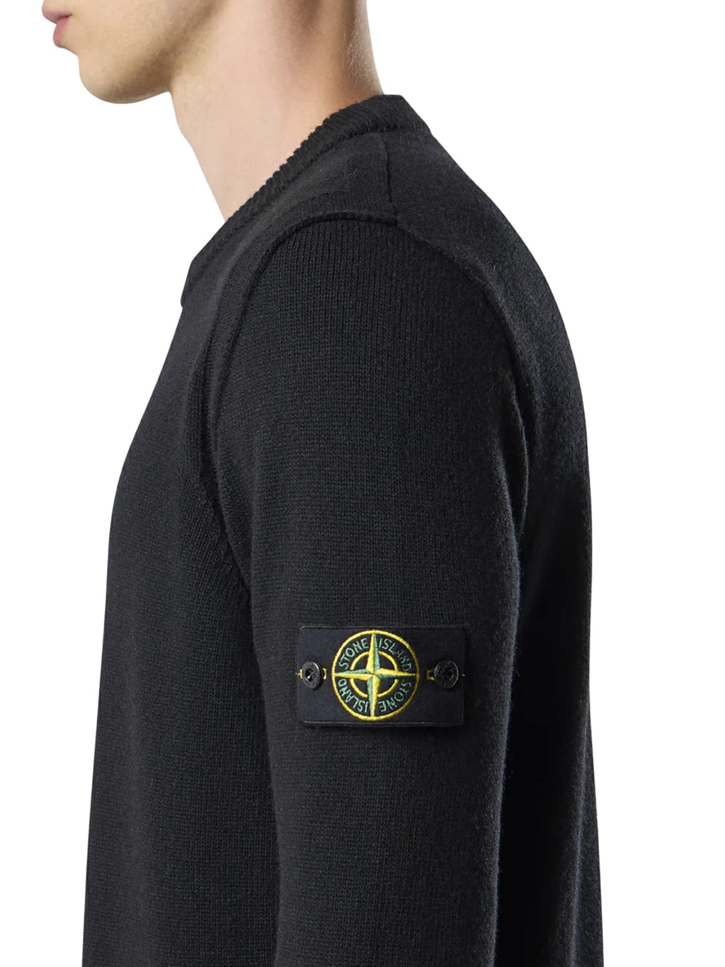 Оригінальна Melange Effect Sweater With Compass Logo Stone island – збільшений вид