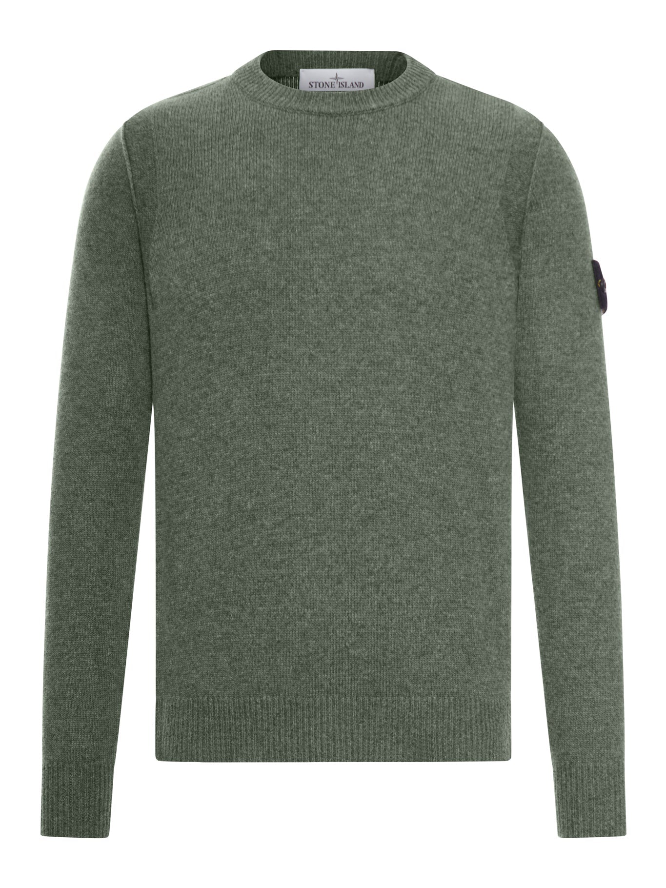 Оригінальна Melange Effect Sweater With Compass Logo Stone island – боковий вид