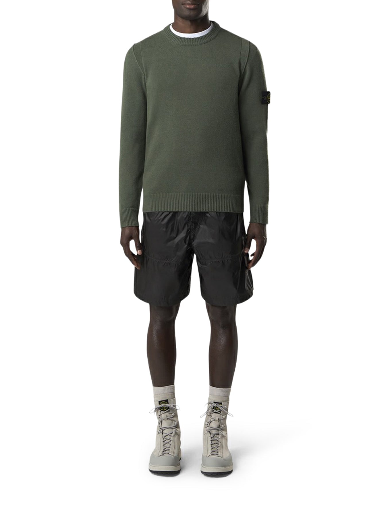 Оригінальна Melange Effect Sweater With Compass Logo Stone island – вид ззаду