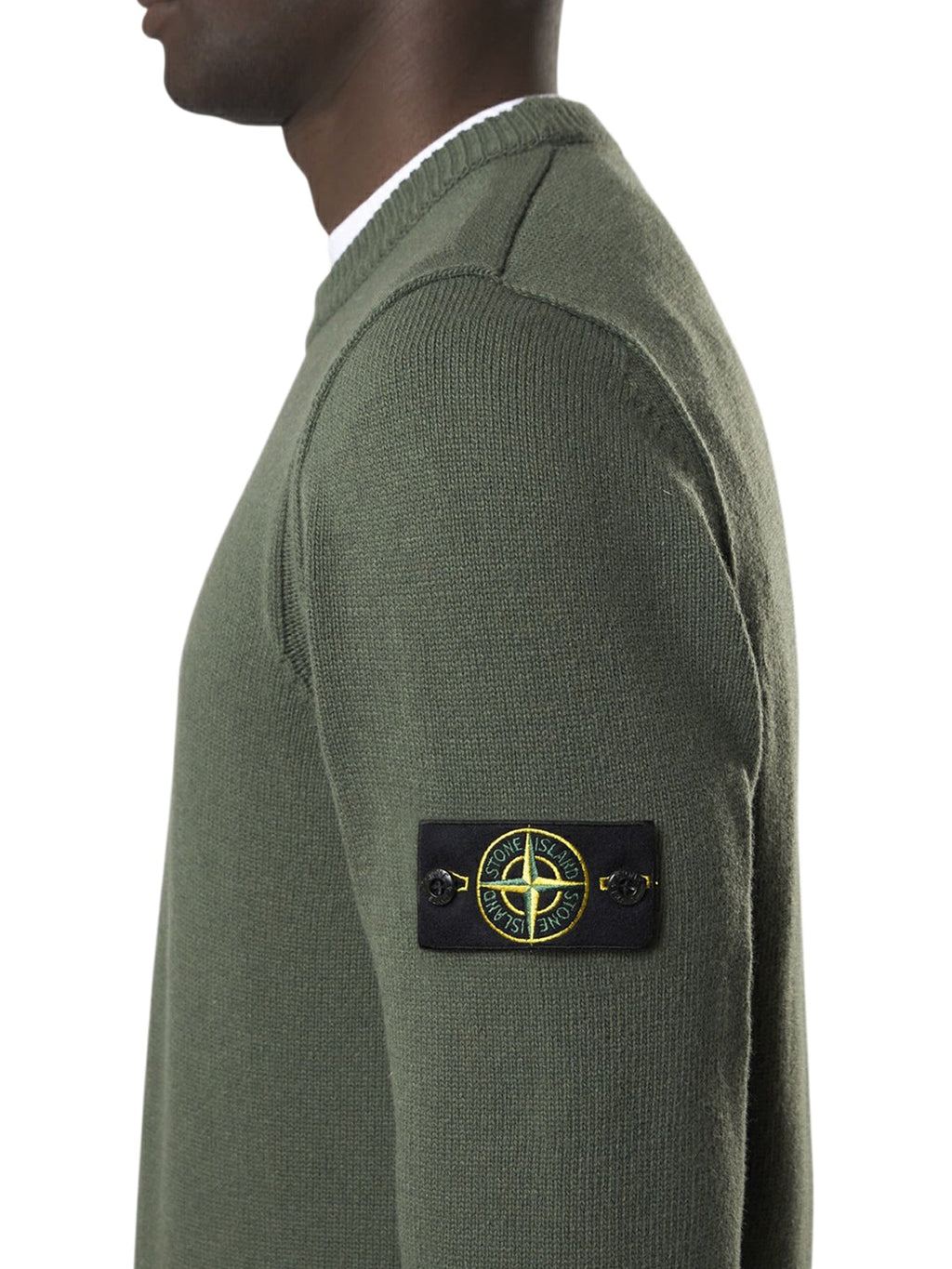 Оригінальна Melange Effect Sweater With Compass Logo Stone island – збільшений вид