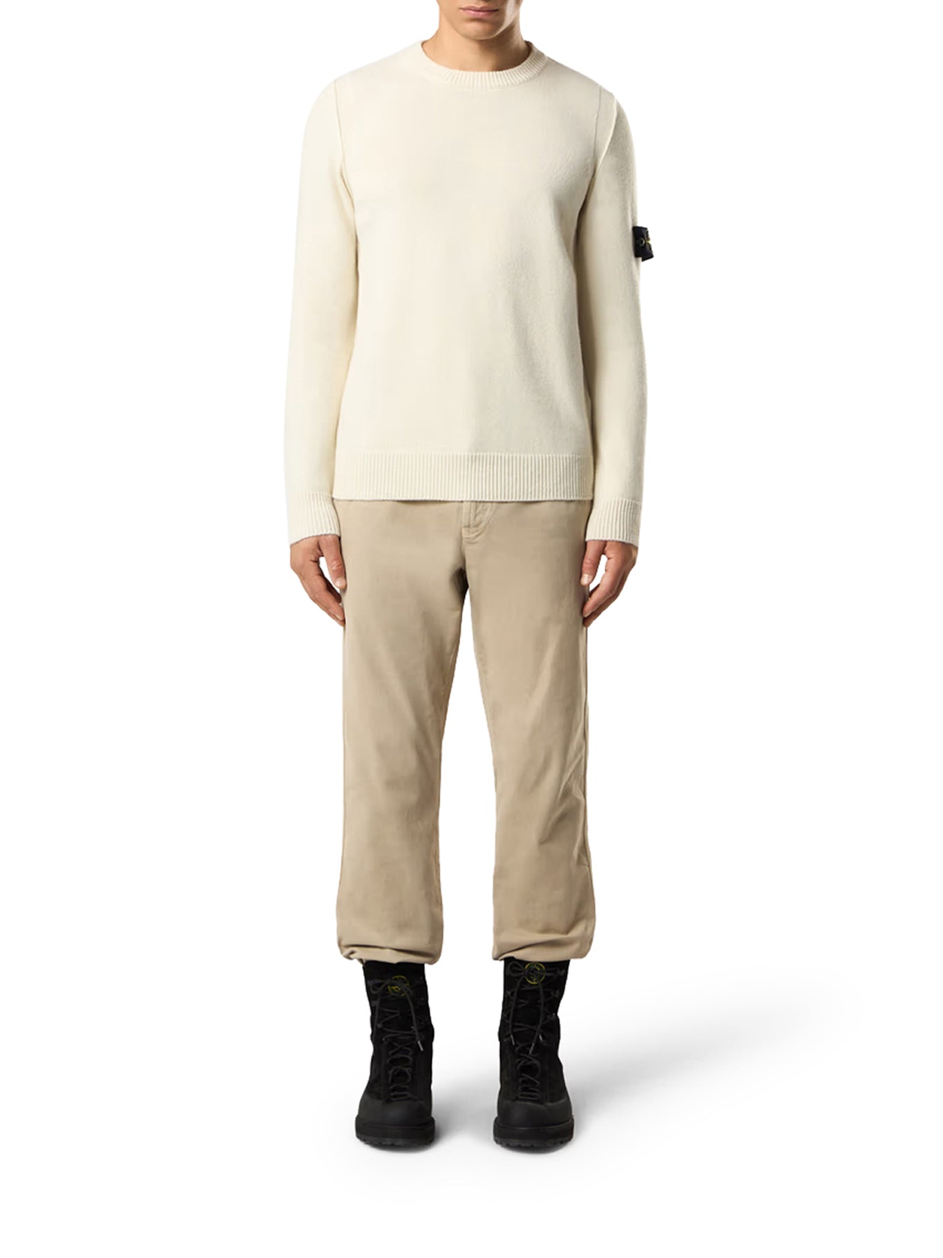 Оригінальна Melange Effect Sweater With Compass Logo Stone island – вид ззаду