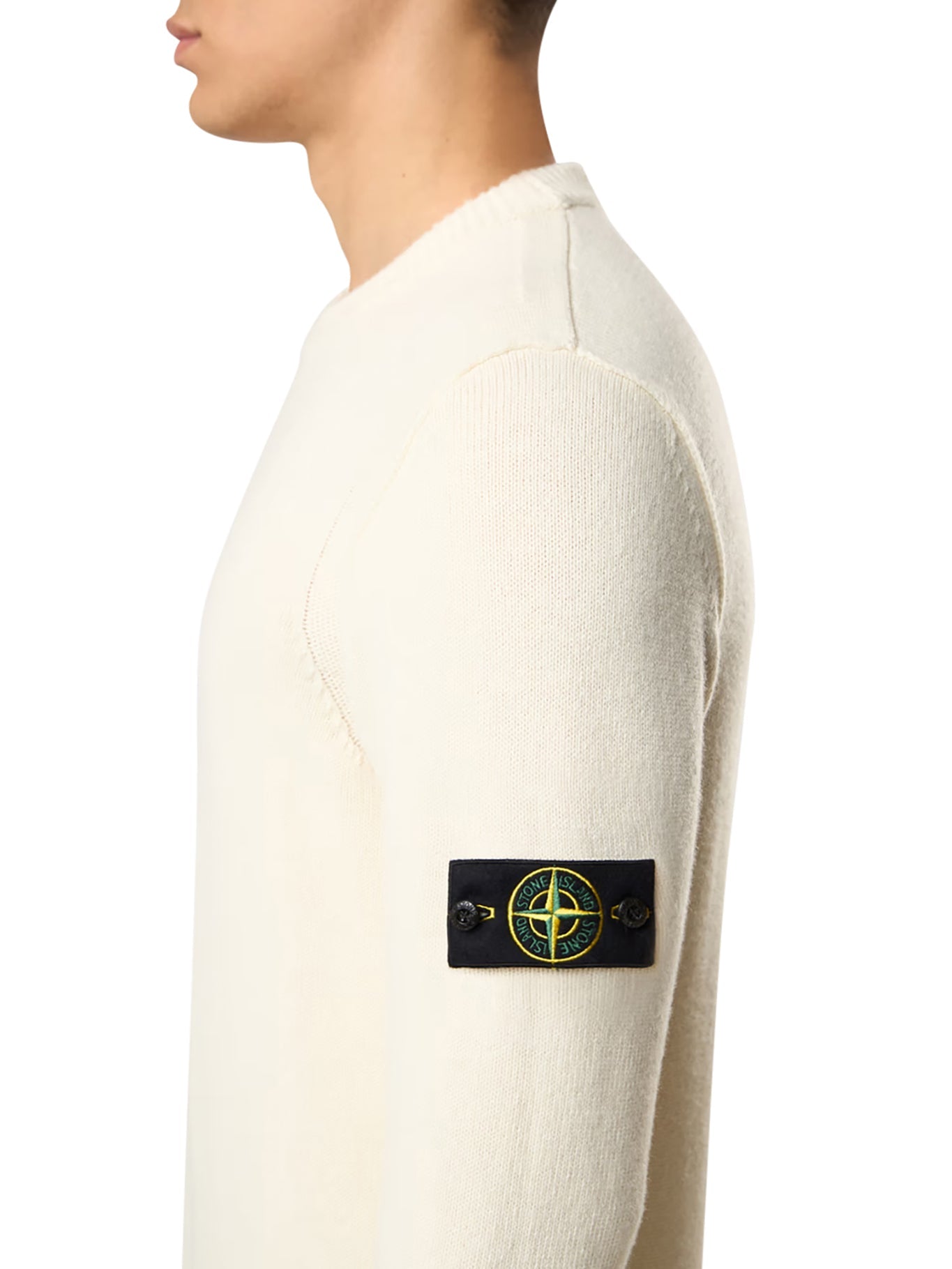 Оригінальна Melange Effect Sweater With Compass Logo Stone island – збільшений вид