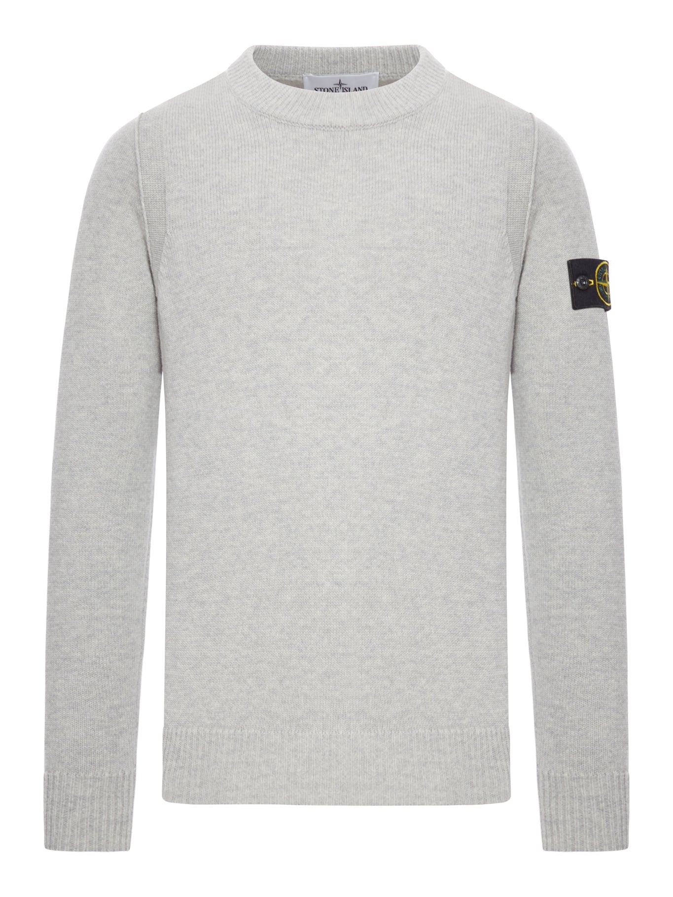 Оригінальна Melange Effect Sweater With Compass Logo Stone island – боковий вид