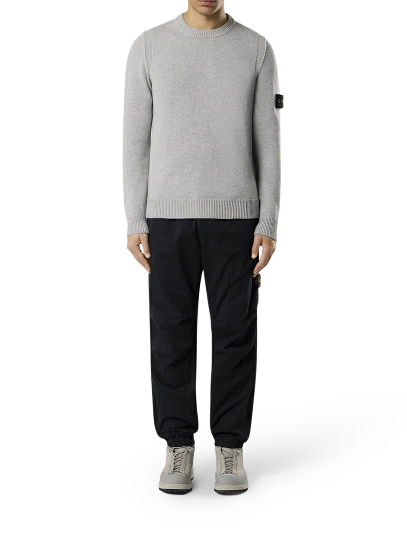 Оригінальна Melange Effect Sweater With Compass Logo Stone island – вид ззаду