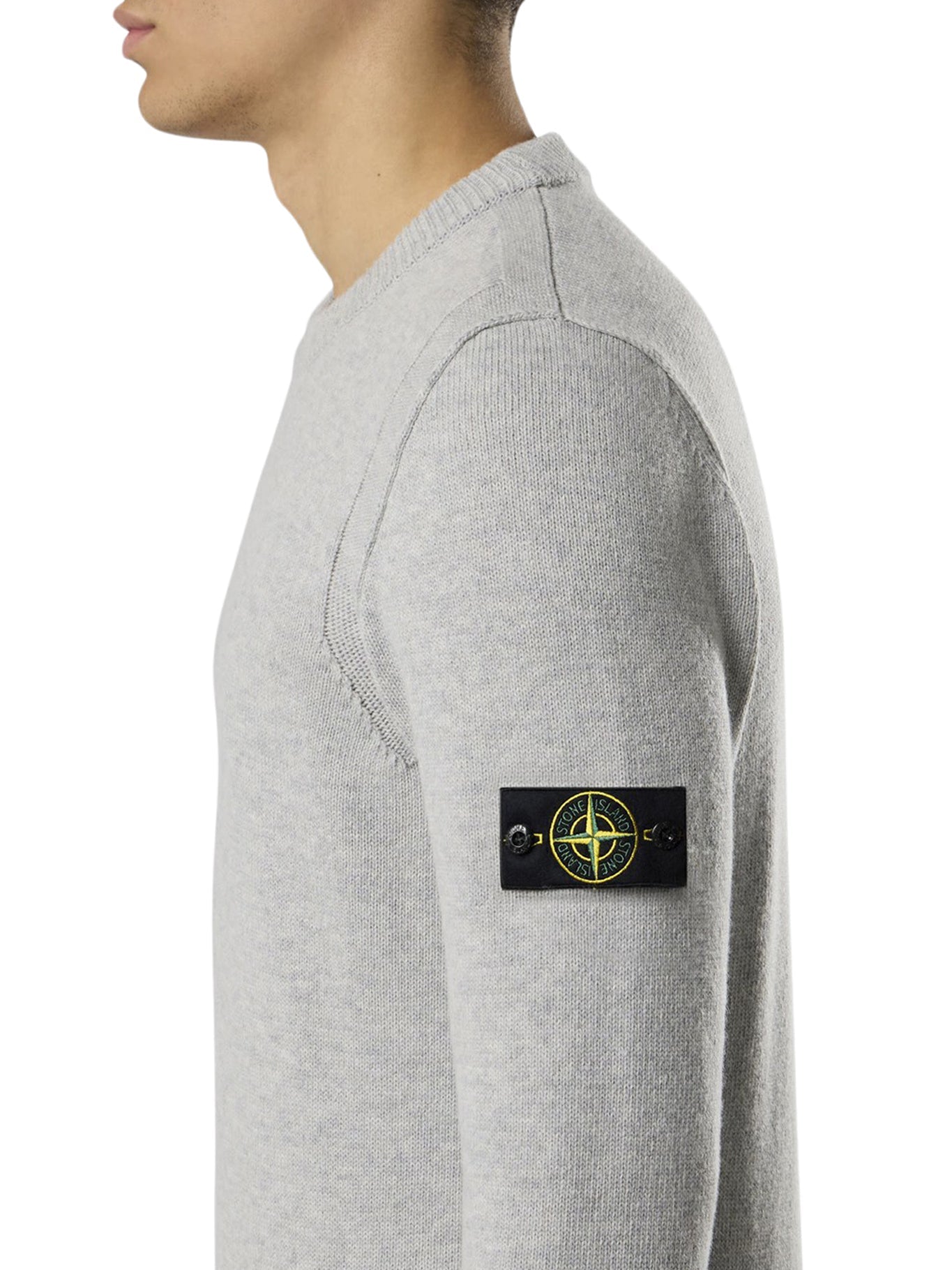 Оригінальна Melange Effect Sweater With Compass Logo Stone island – збільшений вид