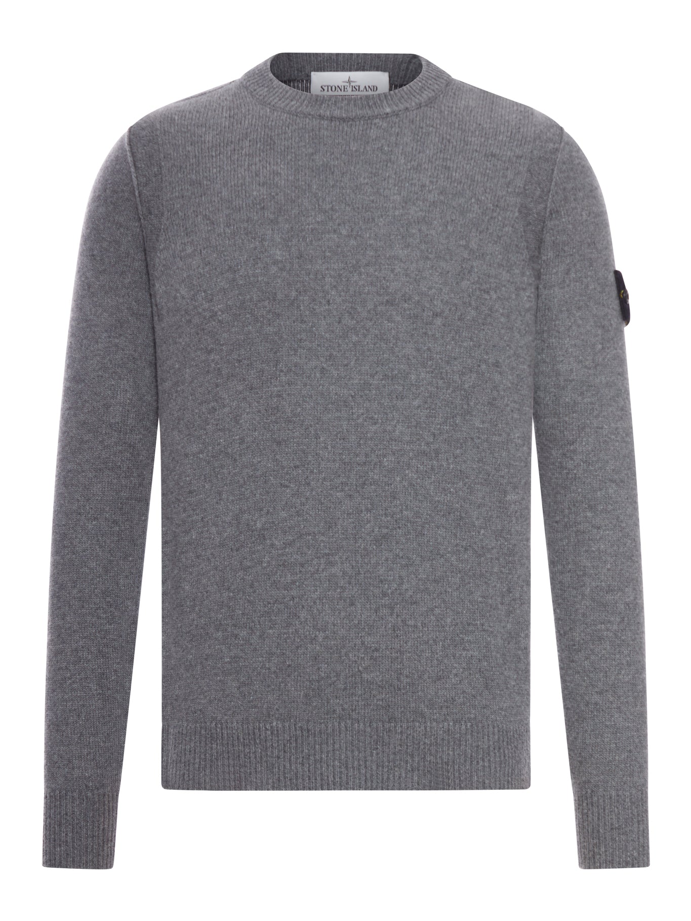 Оригінальна Melange Effect Sweater With Compass Logo Stone island – боковий вид