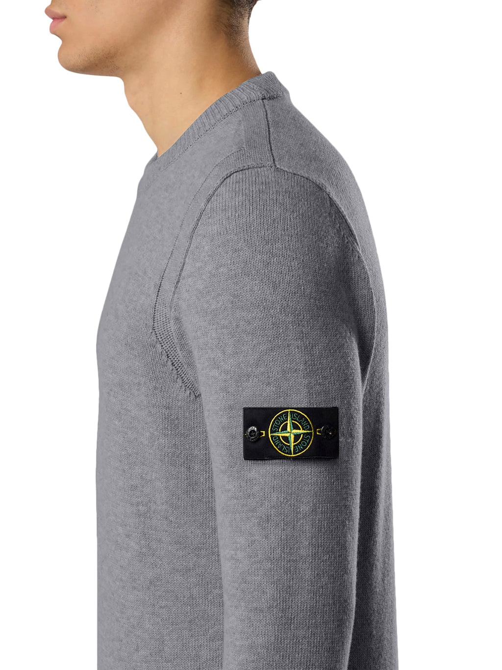 Оригінальна Melange Effect Sweater With Compass Logo Stone island – збільшений вид