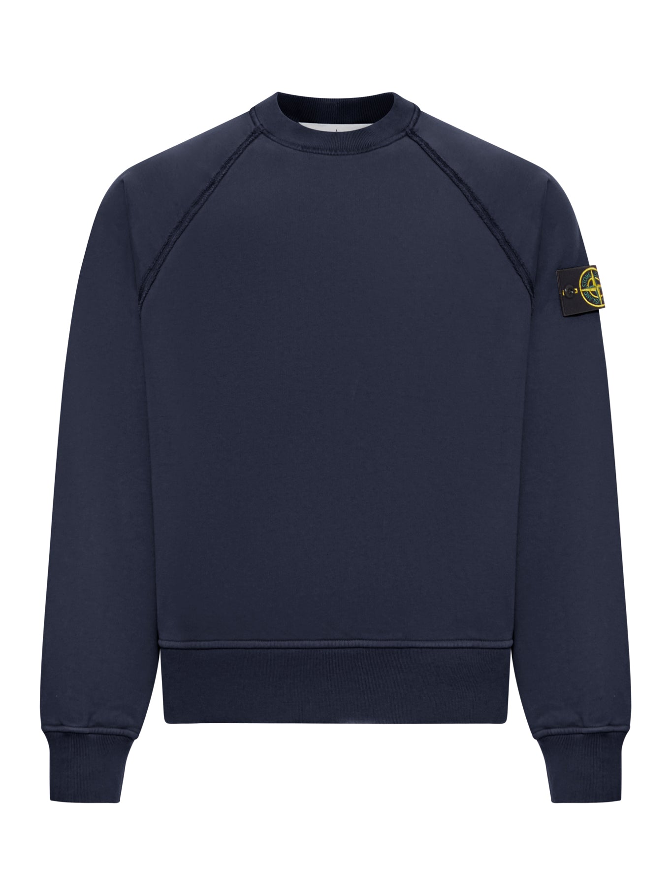 Crew Neck Sweatshirt In Organic Brushed Cotton Stone island – Гарантія оригінальності – боковий вид