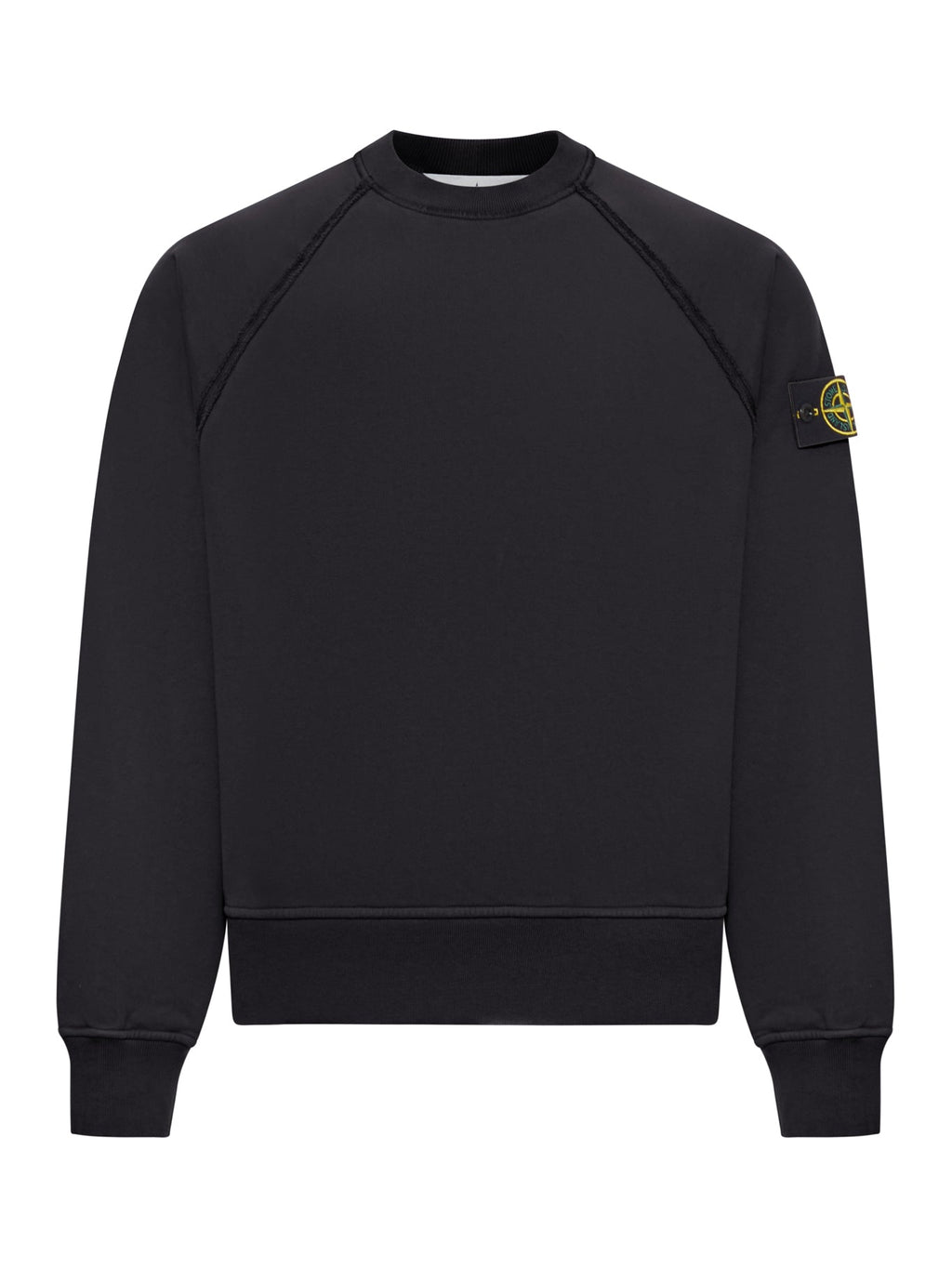 Crew Neck Sweatshirt In Organic Brushed Cotton Stone island – Гарантія оригінальності – боковий вид