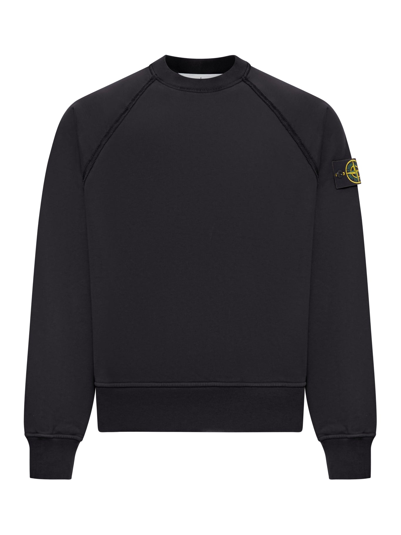 Crew Neck Sweatshirt In Organic Brushed Cotton Stone island – Гарантія оригінальності – боковий вид