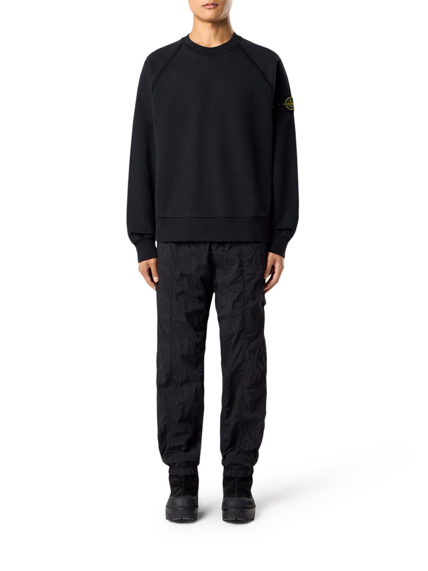 Crew Neck Sweatshirt In Organic Brushed Cotton Stone island – Гарантія оригінальності – вид ззаду