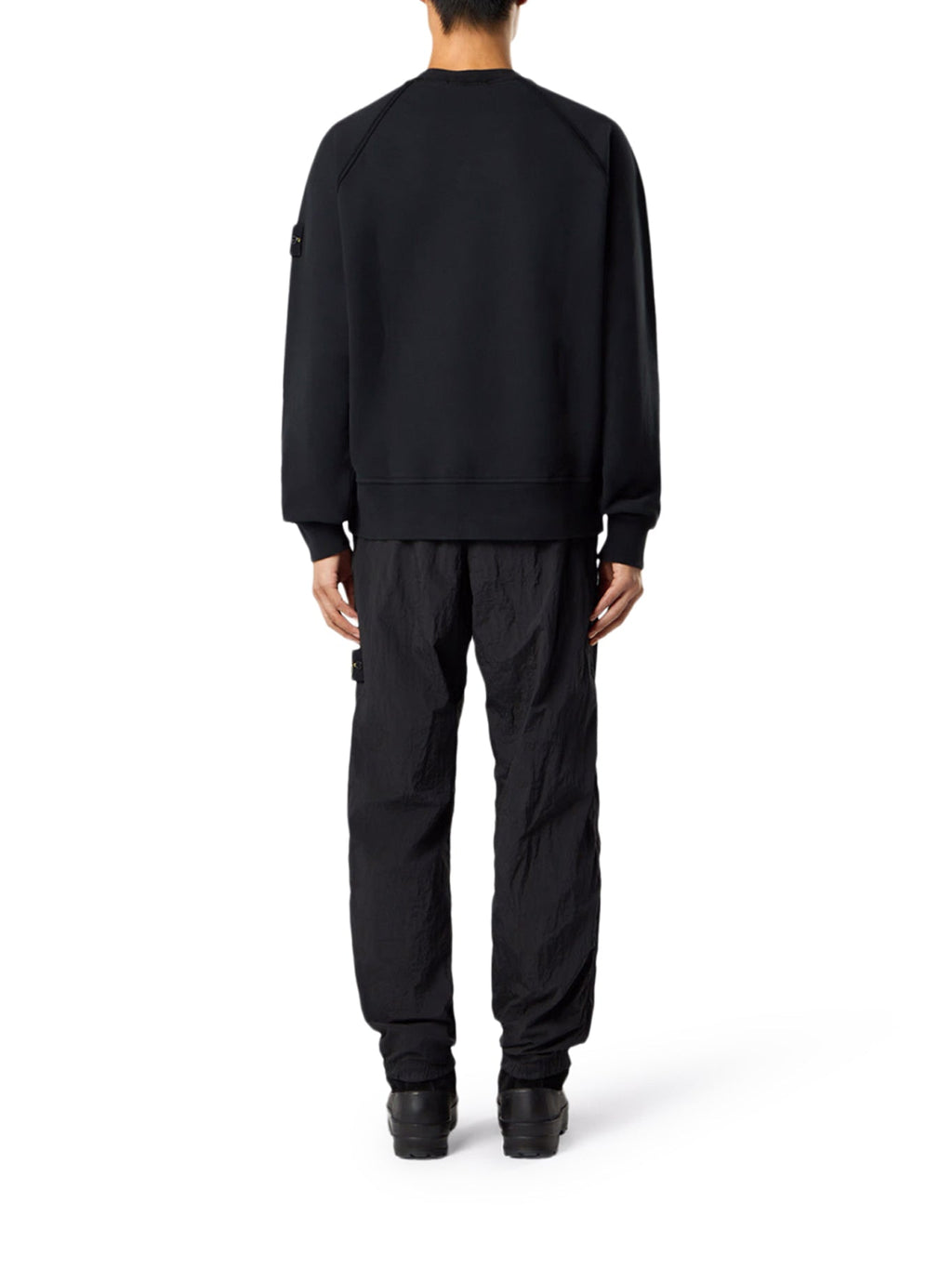 Crew Neck Sweatshirt In Organic Brushed Cotton Stone island – Гарантія оригінальності – детальний вид