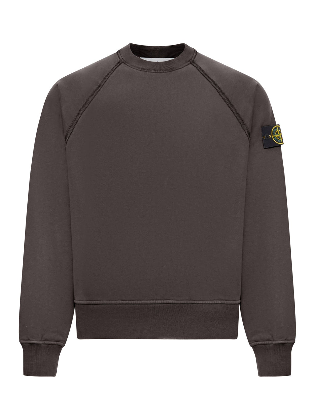 Crew Neck Sweatshirt In Organic Brushed Cotton Stone island – Гарантія оригінальності – боковий вид