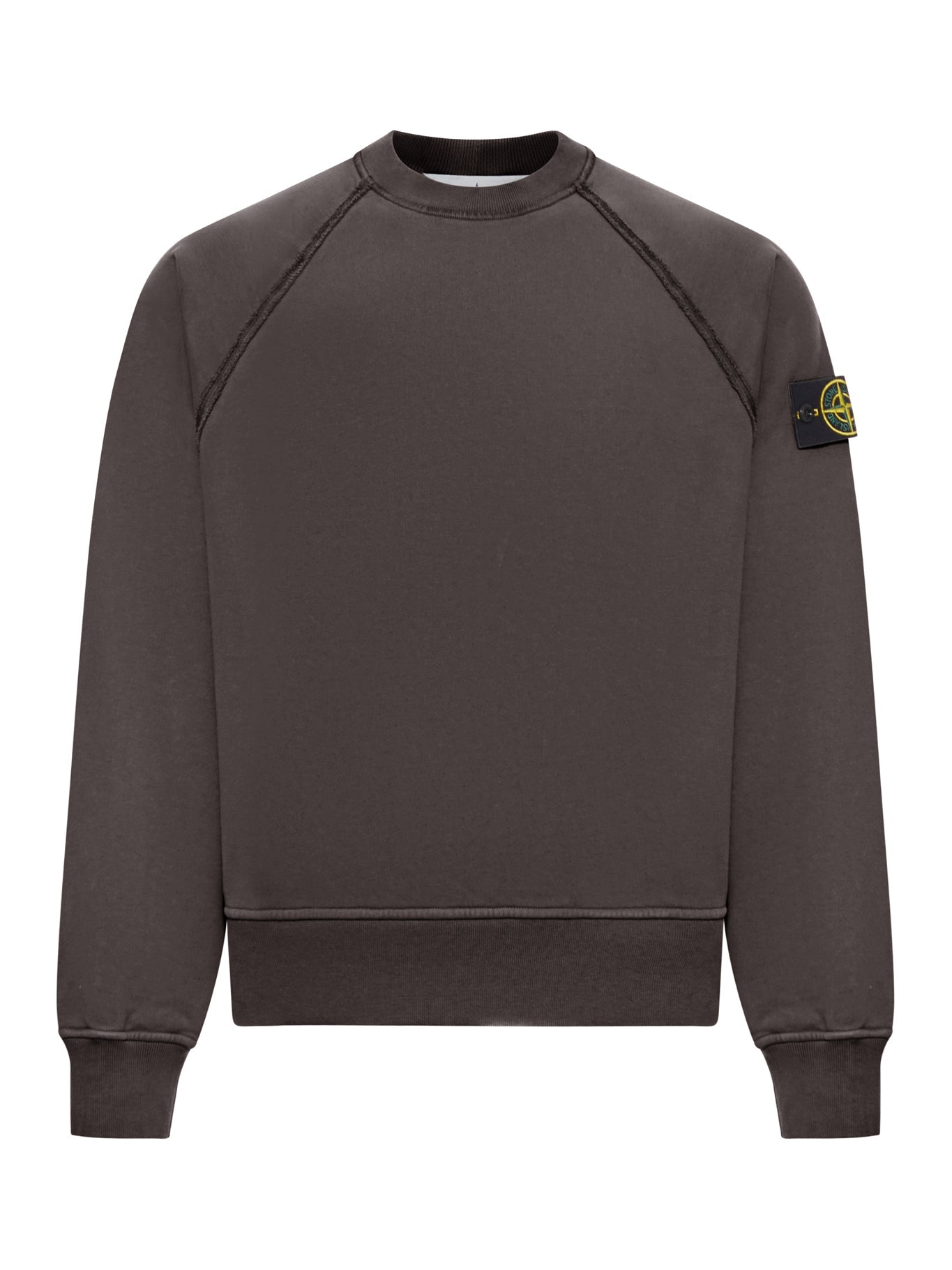 Crew Neck Sweatshirt In Organic Brushed Cotton Stone island – Гарантія оригінальності – боковий вид