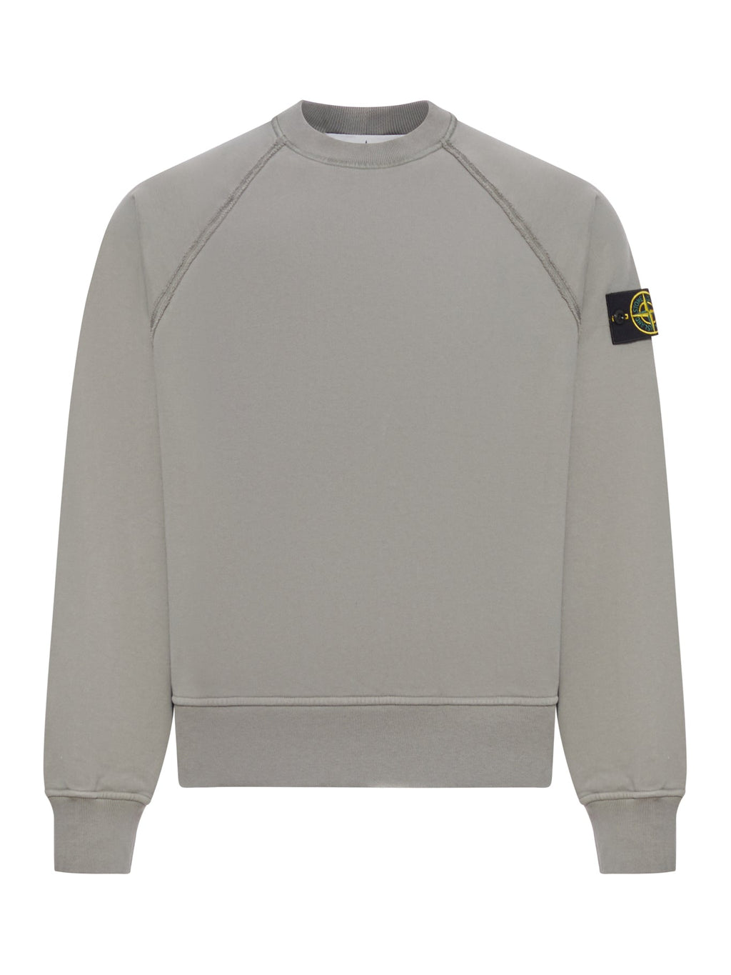 Crew Neck Sweatshirt In Organic Brushed Cotton Stone island – Гарантія оригінальності – боковий вид