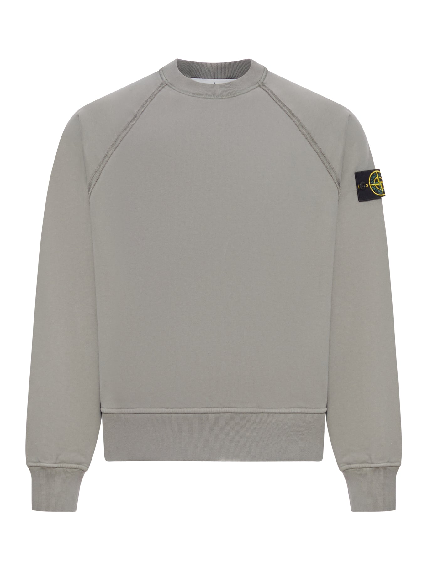 Crew Neck Sweatshirt In Organic Brushed Cotton Stone island – Гарантія оригінальності – боковий вид