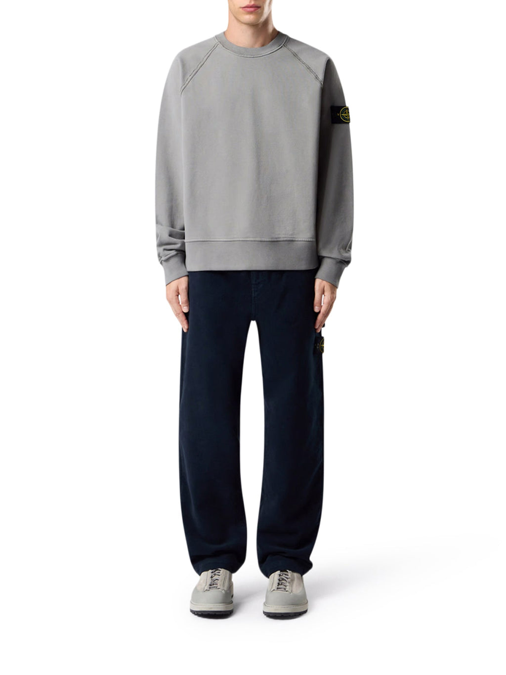 Crew Neck Sweatshirt In Organic Brushed Cotton Stone island – Гарантія оригінальності – вид ззаду
