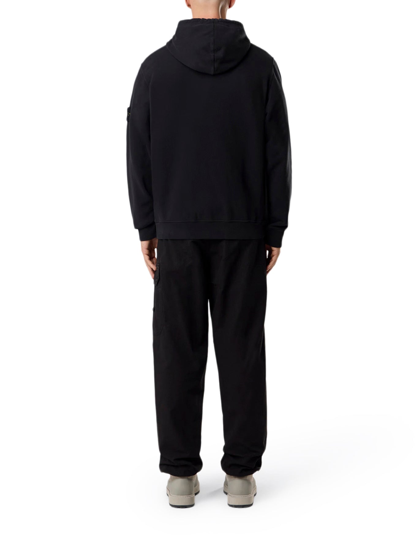 Оригінальна Cotton Sweatshirt With Zip And Hood Stone island – детальний вид