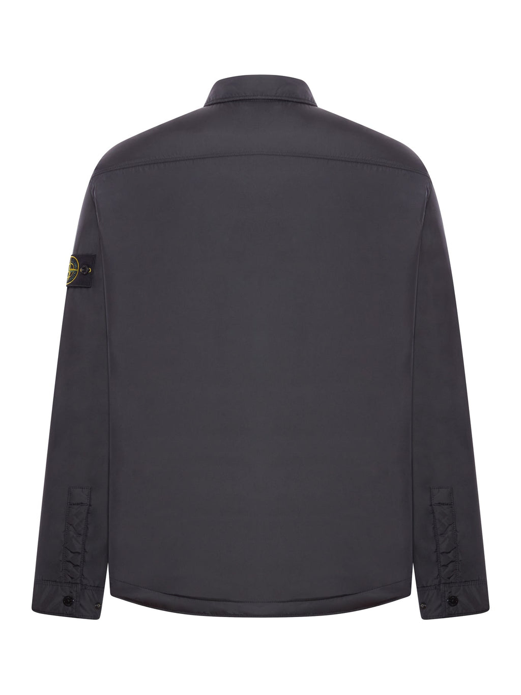 Technical Fabric Overshirt With Stone Island Badge Stone island оригінал – Купити в Україні – вид ззаду