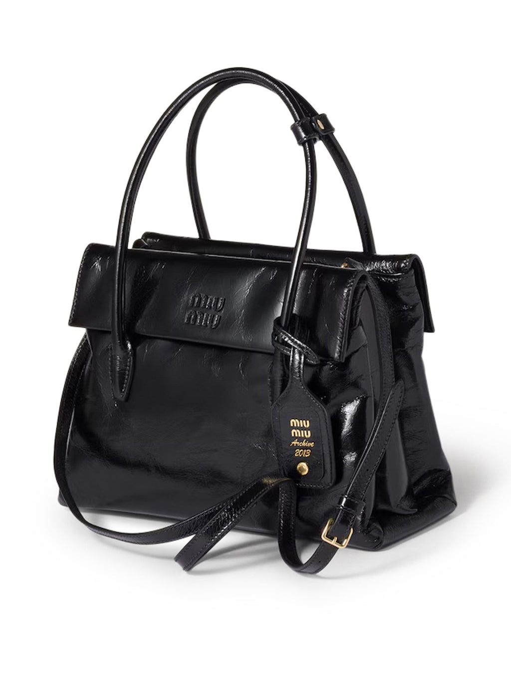 Оригінальна Solitaire Bag In Shiny Leather Miu miu – детальний вид