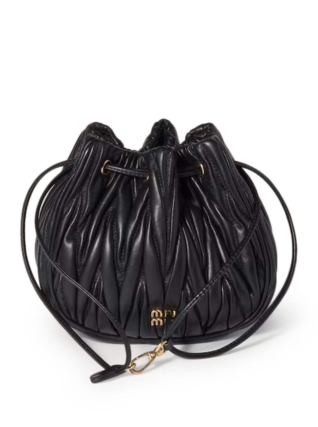 Pouch In Nappa Matelasse` Miu miu – Гарантія оригінальності – боковий вид