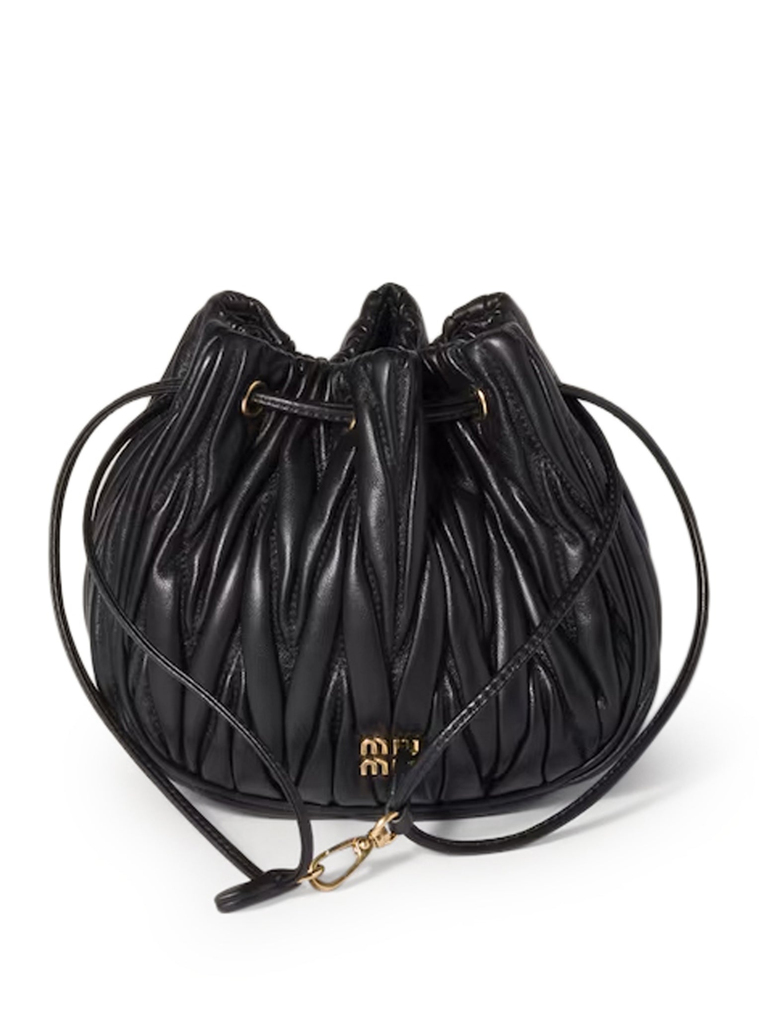 Pouch In Nappa Matelasse` Miu miu – Гарантія оригінальності – боковий вид