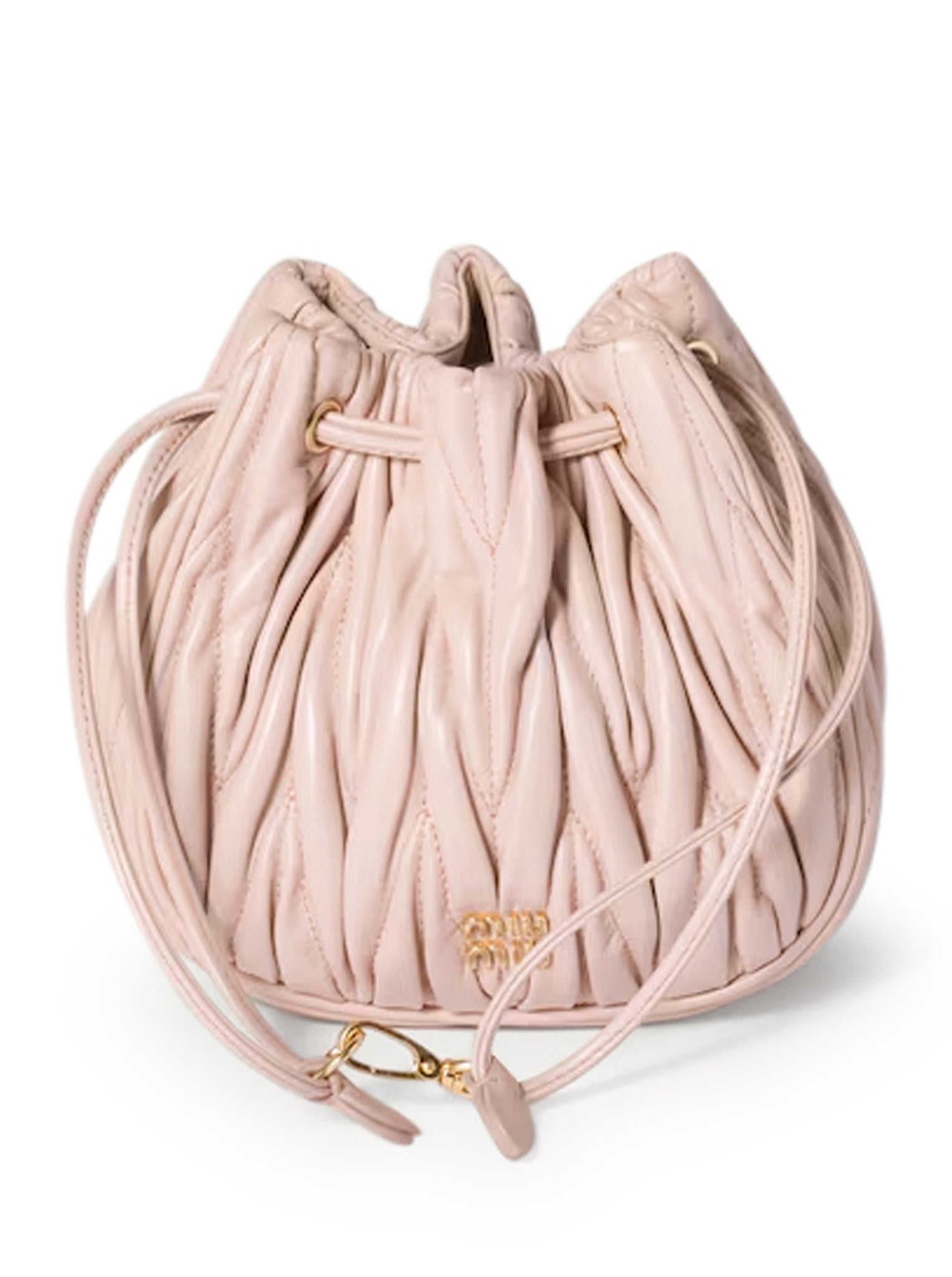 Pouch In Nappa Matelasse` Miu miu – Гарантія оригінальності – боковий вид