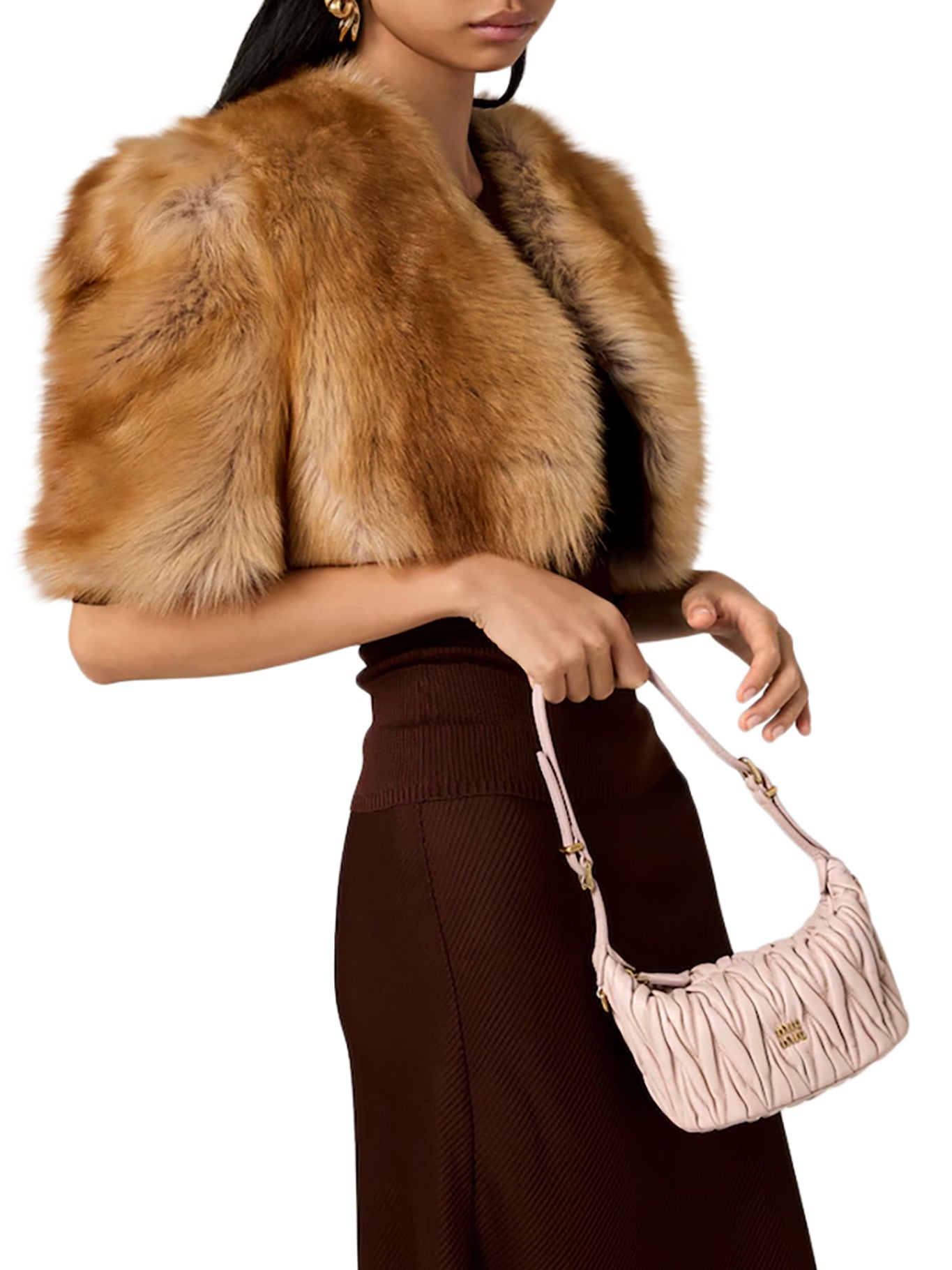 POUCH IN NAPPA MATELASSE` MIU MIU оригінал – Купити в Україні – вид ззаду